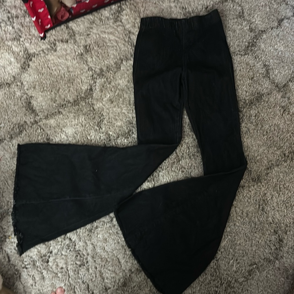 black high waisted bell bottoms